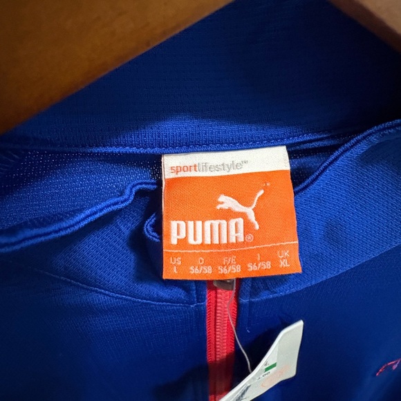 Puma Royal Blue Pullover with Red Trim - Picture 5 of 9